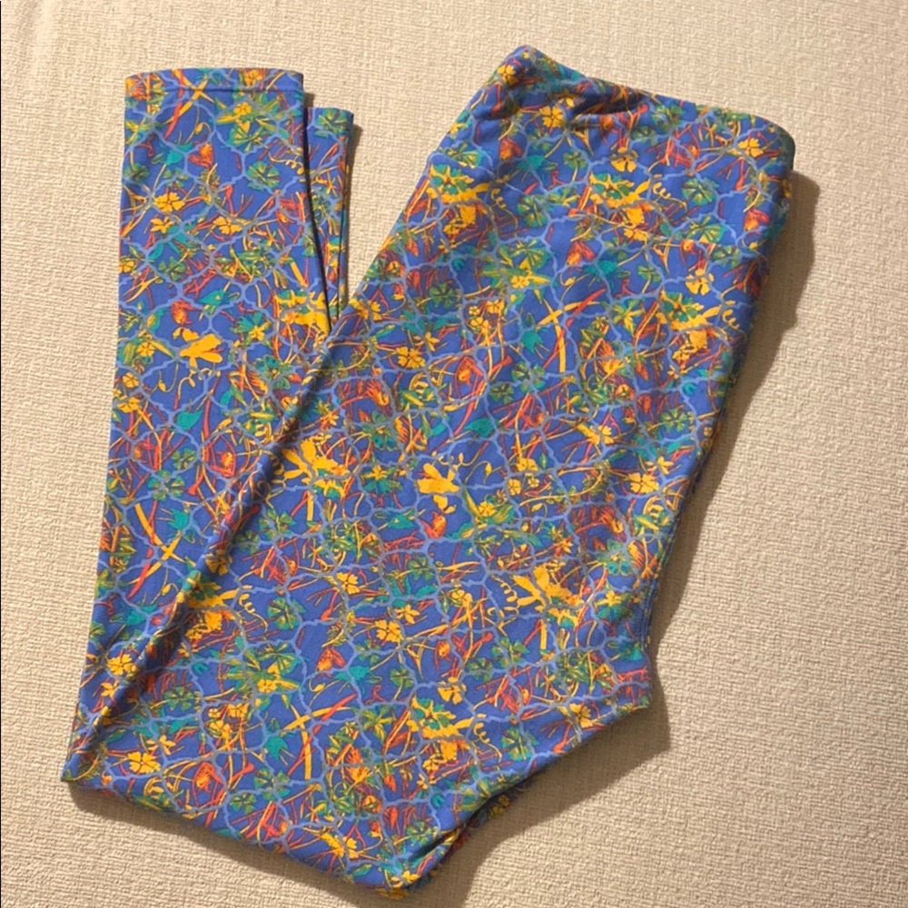 LuLaRoe Multicolor Abstract Leggings